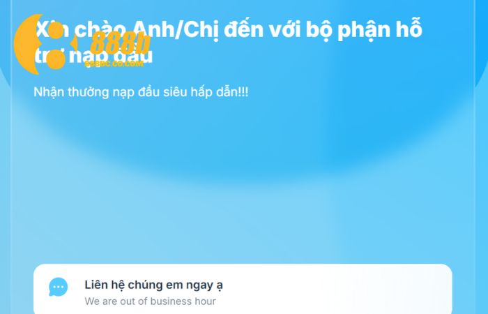 Liên hệ 1 Một số phương thức liên hệ chính của nhà cái 888B